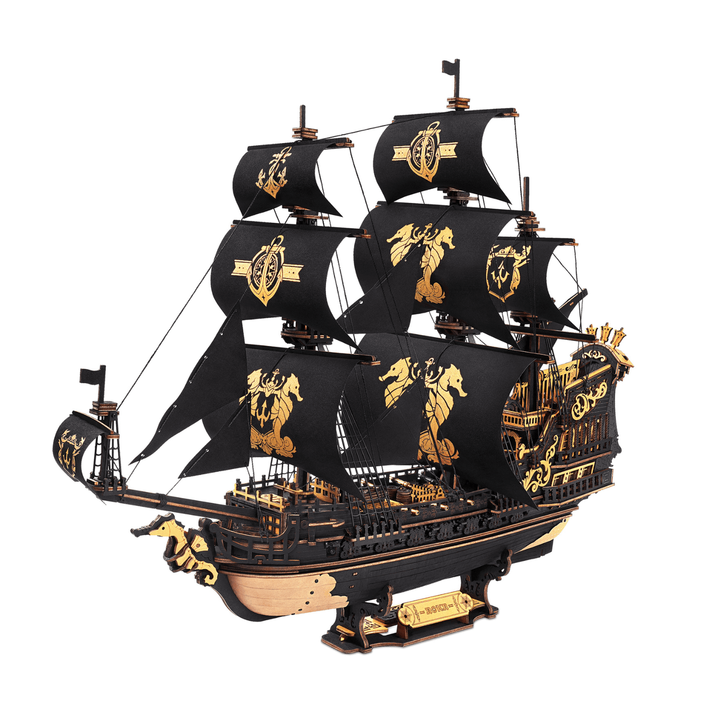 The Seahorse Barque | Piratenschiff 3D Puzzle Robotime