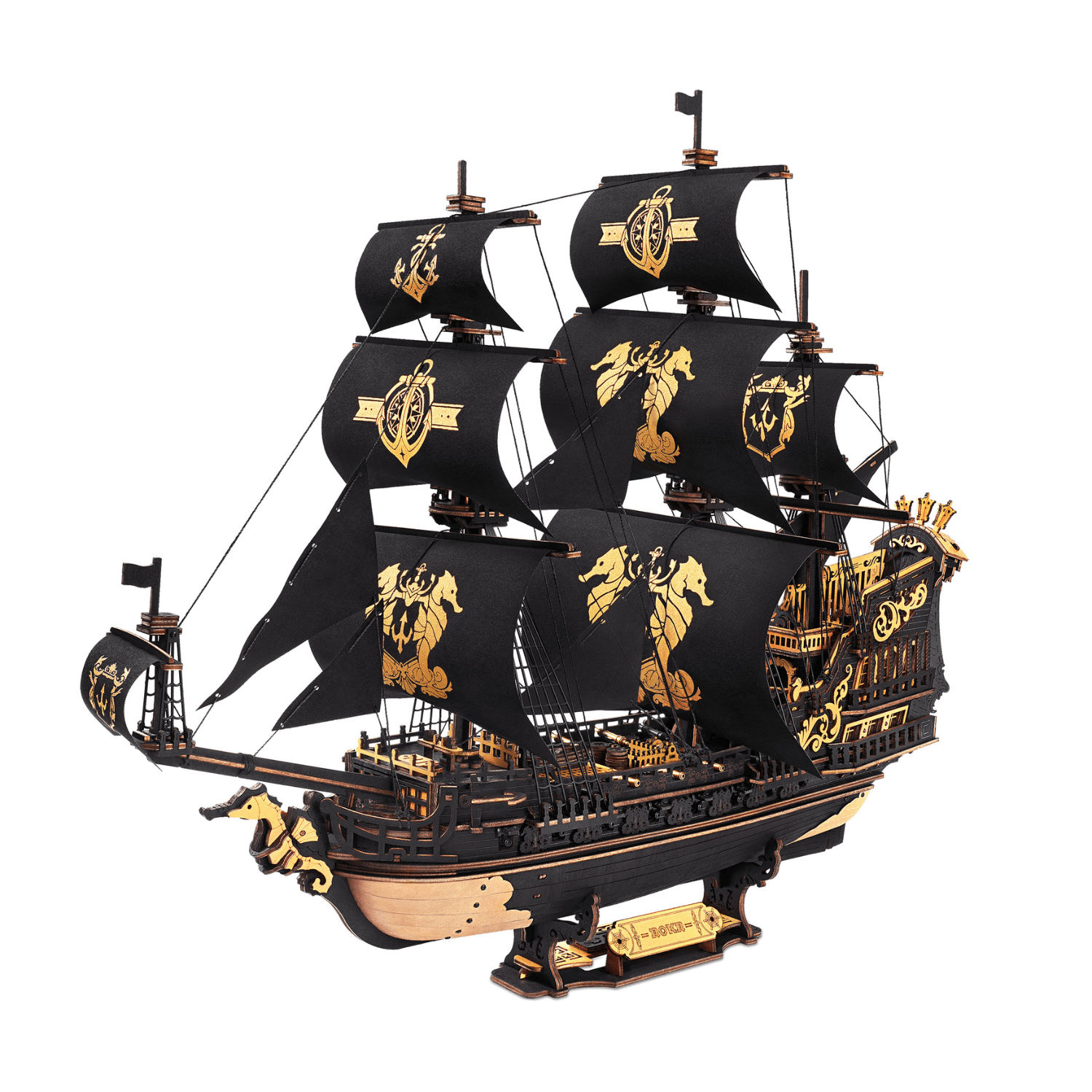 The Seahorse Barque | Piratenschiff 3D Puzzle Robotime