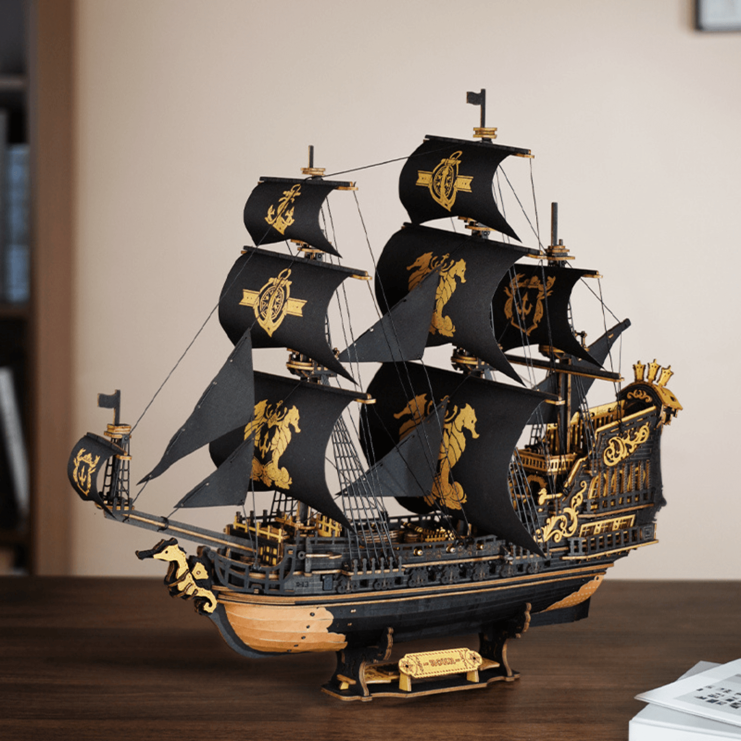 The Seahorse Barque | Piratenschiff 3D Puzzle Robotime The Seahorse Barque | Piratenschiff