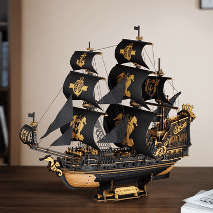 The Seahorse Barque | Piratenschiff 3D Puzzle Robotime The Seahorse Barque | Piratenschiff