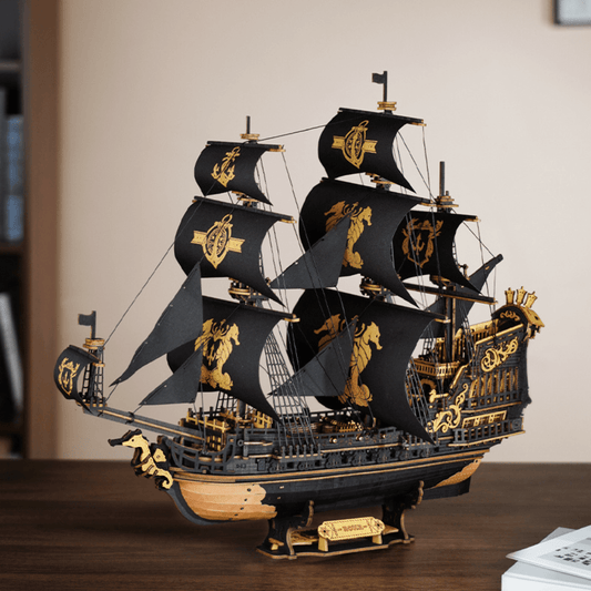 The Seahorse Barque | Piratenschiff 3D Puzzle Robotime The Seahorse Barque | Piratenschiff