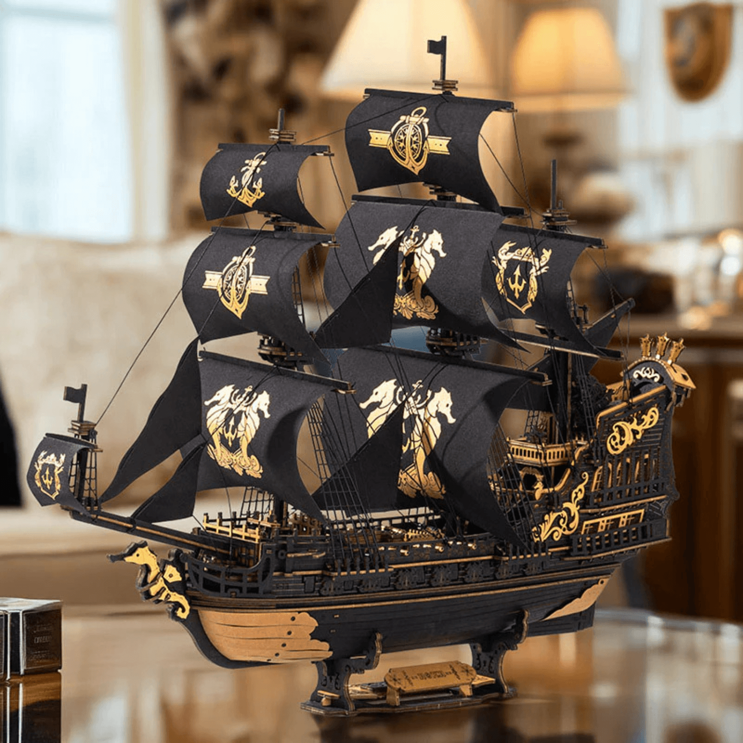 The Seahorse Barque | Piratenschiff 3D Puzzle Robotime