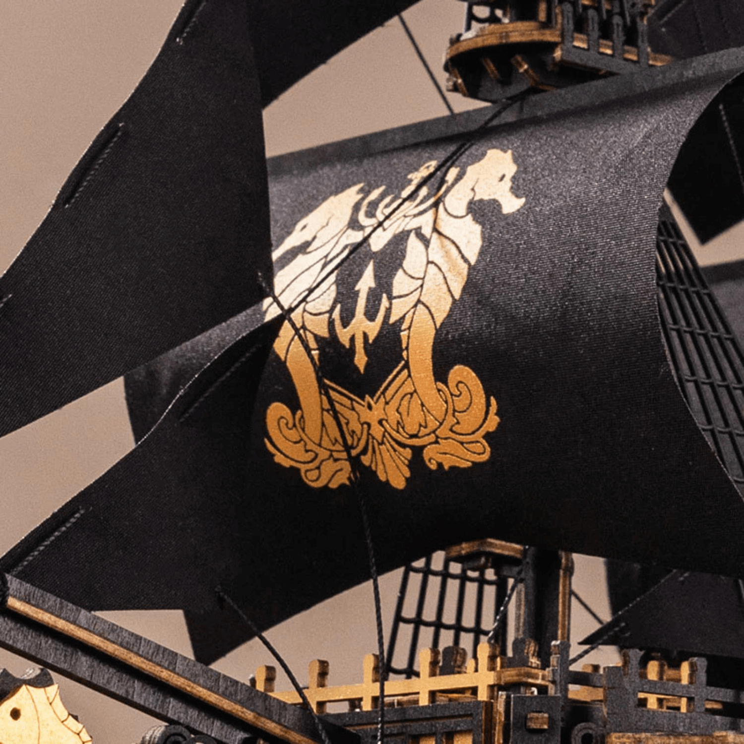 The Seahorse Barque | Piratenschiff 3D Puzzle Robotime