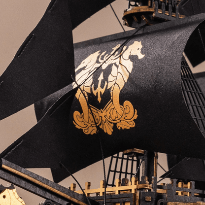 The Seahorse Barque | Piratenschiff 3D Puzzle Robotime